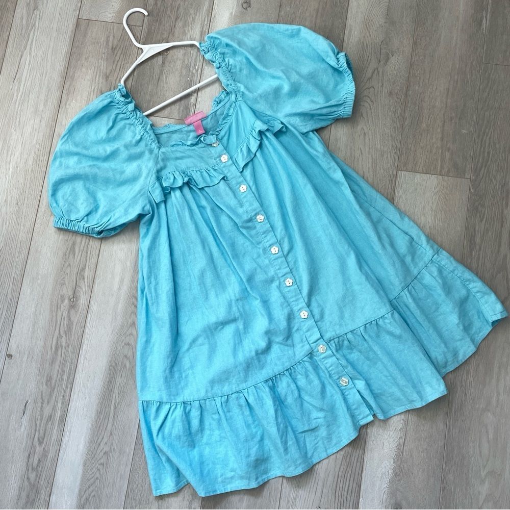 Stoney Clover Lane Target Dress NWT babydoll womens Blue (small) boho bright